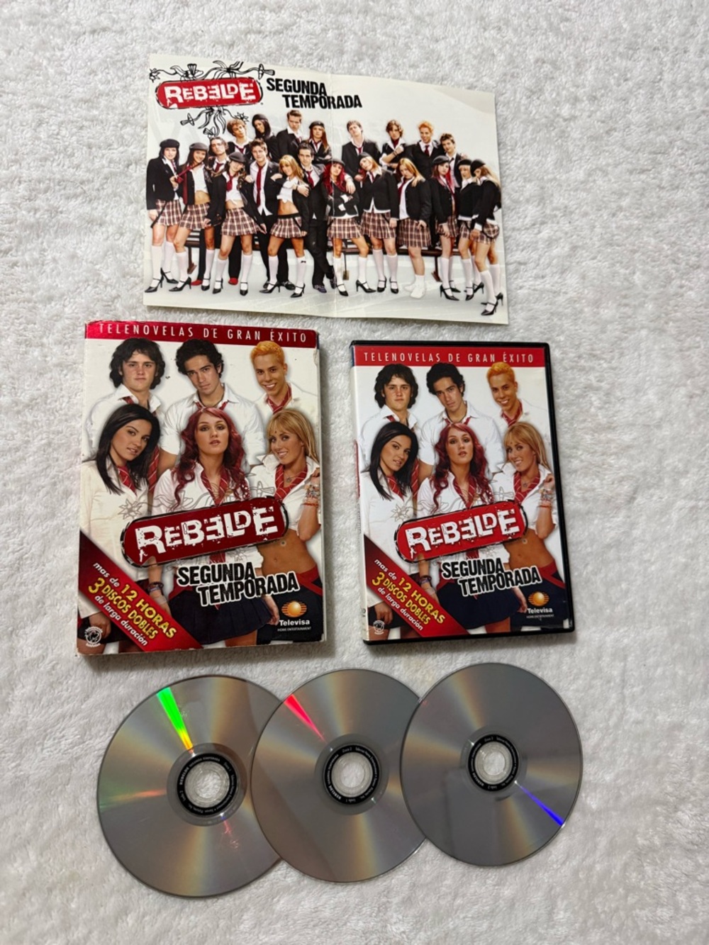 Rebelde Segunda Temporada DVD Set - Red/White Artwork